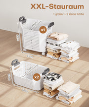 Yorbay Wäschekorb auf Rollen mit Griffen - YB075-W023 - 19 - Yorbay.de