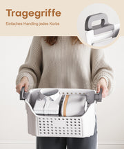 Yorbay Wäschekorb auf Rollen mit Griffen - YB075-W023 - 13 - Yorbay.de