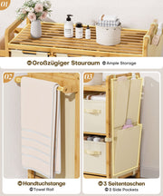 Yorbay Wäschekorb Regal 140L mit 4 Fächern - YB136-Z122 - 6 - Yorbay.de