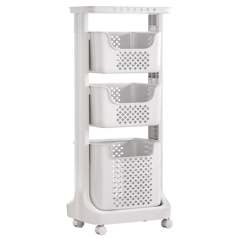 Yorbay Wäschesammler auf Rollen mit 3 Körben - YB080 - E019 - 1 - Yorbay.de