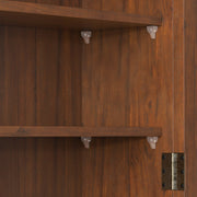 Vintage Wandschrank mit Glastüren und Handtuchhalter, 63 x 60 x 18 cm - YB - W2552P291567 - 6 - Yorbay.de