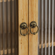 Vintage Wandschrank mit Glastüren und Handtuchhalter, 63 x 60 x 18 cm - YB - W2552P291567 - 10 - Yorbay.de