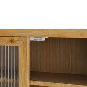 Vintage Wandschrank mit Glastüren und Handtuchhalter, 63 x 60 x 18 cm - YB - W2552P291567 - 13 - Yorbay.de