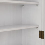 Vintage Wandschrank mit Glastüren und Handtuchhalter, 63 x 60 x 18 cm - YB - W2552P291568 - 22 - Yorbay.de