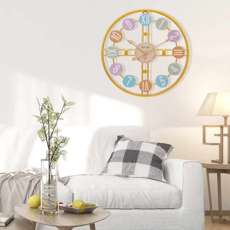 Yorbay Wanduhr aus Metall, 40x40cm / 60x60cm - YB044 - W012 - 2 - Yorbay.de