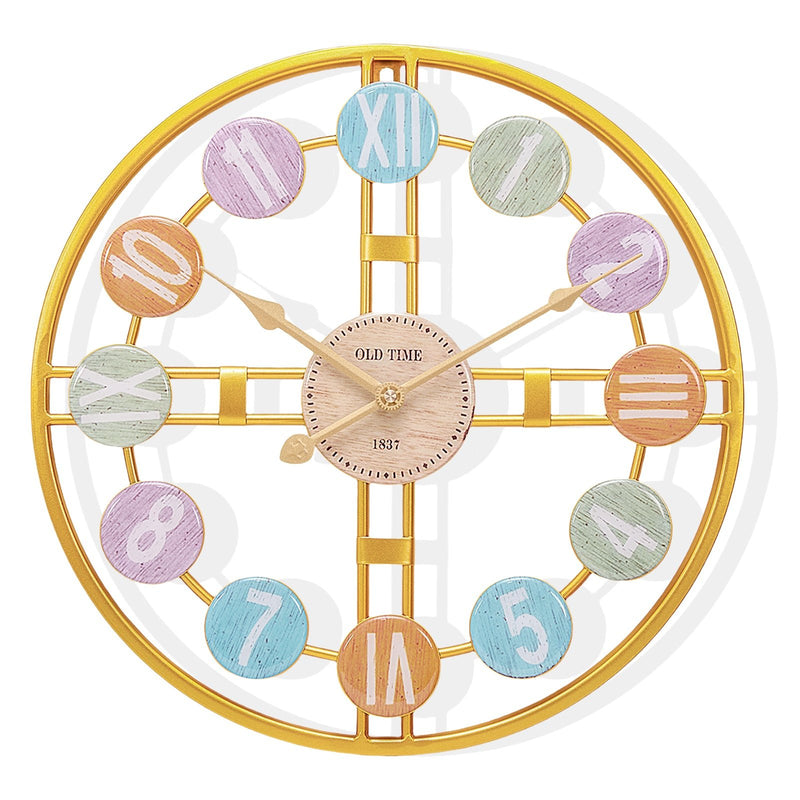 Yorbay Wanduhr aus Metall, 40x40cm / 60x60cm - YB044 - W012 - 1 - Yorbay.de