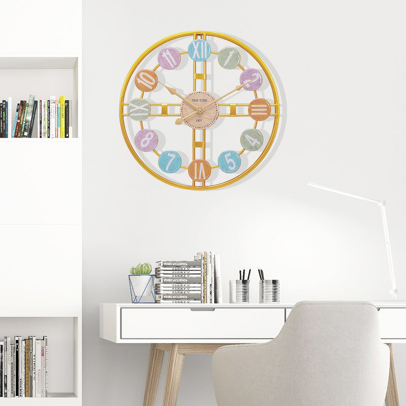 Yorbay Wanduhr aus Metall, 40x40cm / 60x60cm - YB044 - W012 - 9 - Yorbay.de
