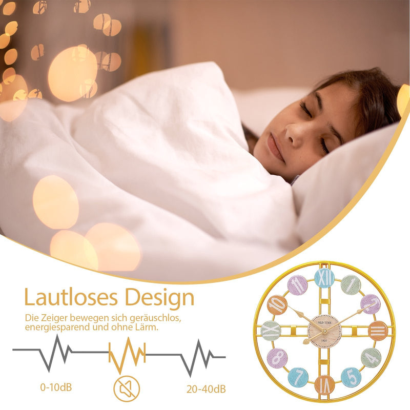 Yorbay Wanduhr aus Metall, 40x40cm / 60x60cm - YB044 - W012 - 8 - Yorbay.de