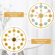 Yorbay Wanduhr aus Metall, 40x40cm / 60x60cm - YB044 - W012 - 11 - Yorbay.de