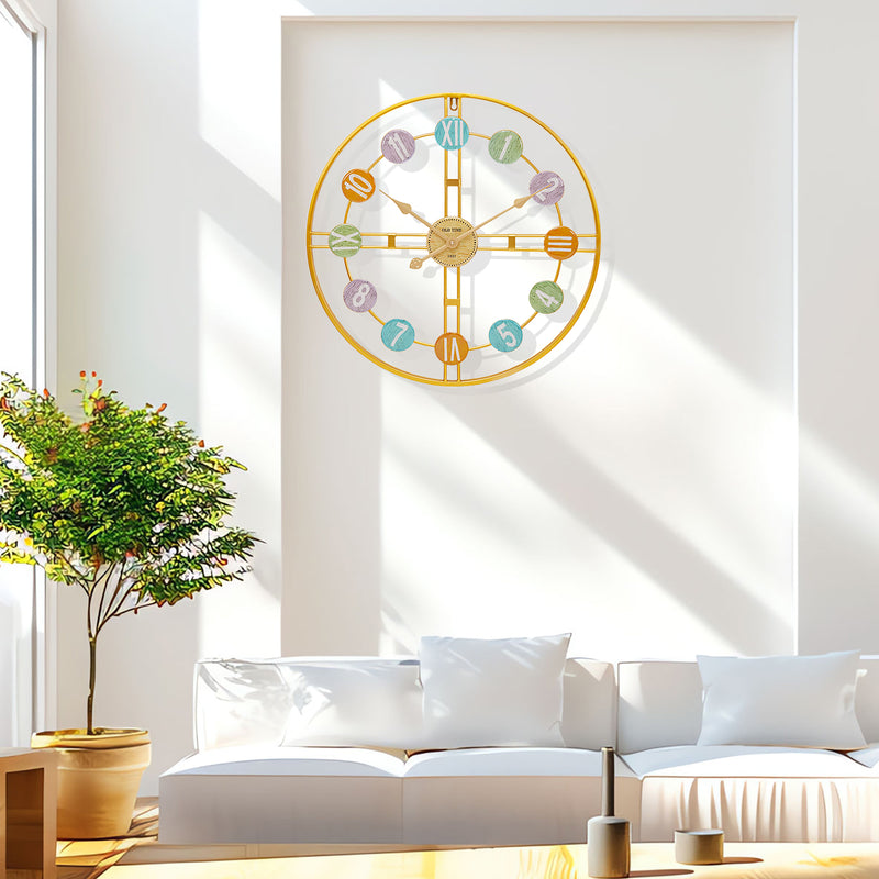 Yorbay Wanduhr aus Metall, 40x40cm / 60x60cm - YB044 - W012 - 14 - Yorbay.de