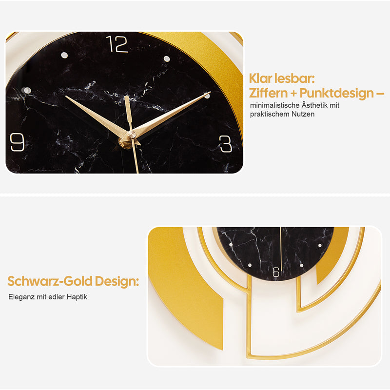 Yorbay Wanduhr aus Metall, 46x46cm - YB003 - W009 - 4 - Yorbay.de