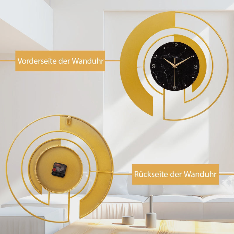 Yorbay Wanduhr aus Metall, 46x46cm - YB003 - W009 - 6 - Yorbay.de