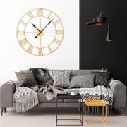 Yorbay Vintage Wanduhr aus Metall Gold - YB003-W005 - 4 - Yorbay.de