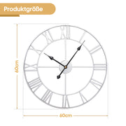 Yorbay Vintage Wanduhr aus Metall mit römischen Ziffern 117 - Yorbay.de