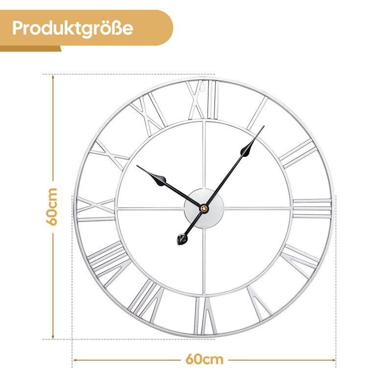 Yorbay Vintage Wanduhr aus Metall mit römischen Ziffern 117 - Yorbay.de