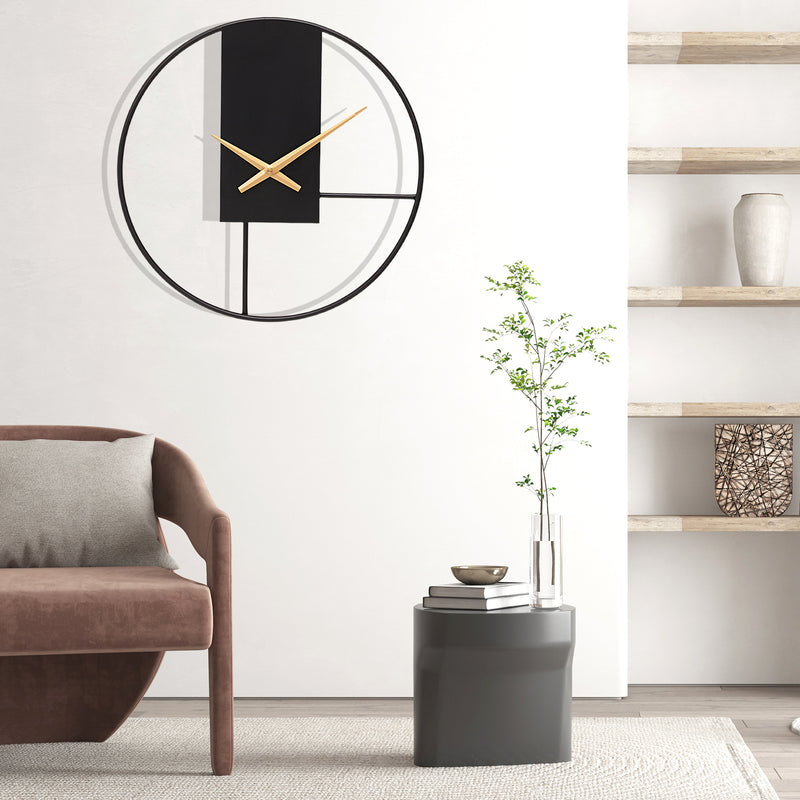 Yorbay Wanduhr aus Metall, 40x40cm / 50x50cm - YB003 - W010 - 2 - Yorbay.de