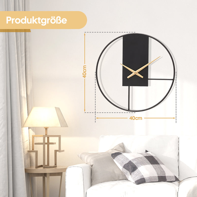 Yorbay Wanduhr aus Metall, 40x40cm / 50x50cm - YB003 - W010 - 3 - Yorbay.de