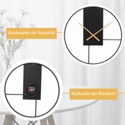 Yorbay Wanduhr aus Metall, 40x40cm / 50x50cm - YB003 - W011 - 15 - Yorbay.de