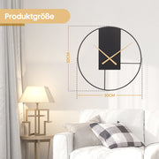 Yorbay Wanduhr aus Metall, 40x40cm / 50x50cm - YB003 - W011 - 12 - Yorbay.de