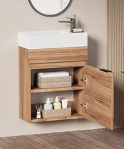 Yorbay Waschbecken mit Unterschrank, wandhängend - YB100-D057 - 2 - Yorbay.de