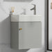 Hängender Waschtischunterschrank 46 cm mit Keramik - Waschbecken - YB - N656P240831E - 7 - Yorbay.de