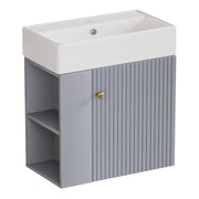 Yorbay hängender Waschtischunterschrank 55 cm mit Waschbecken - YB097-D054 - 9 - Yorbay.de