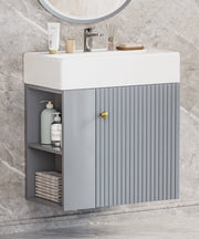 Yorbay hängender Waschtischunterschrank 55 cm mit Waschbecken - YB097-D054 - 10 - Yorbay.de