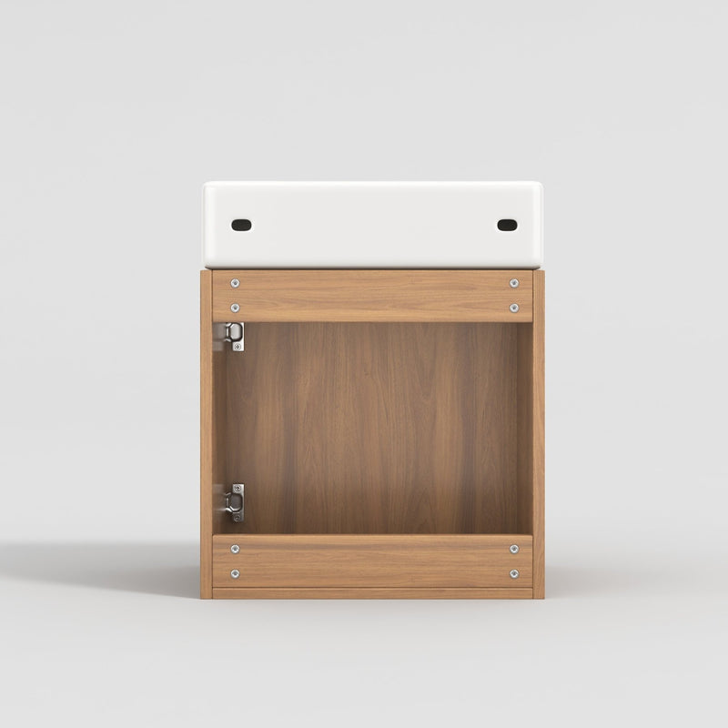 Hängender Waschtischunterschrank 46 cm mit Keramik - Waschbecken - YB - N656P240831A - 15 - Yorbay.de