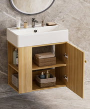 Yorbay hängender Waschtischunterschrank 55 cm mit Waschbecken - YB097-D065 - 22 - Yorbay.de
