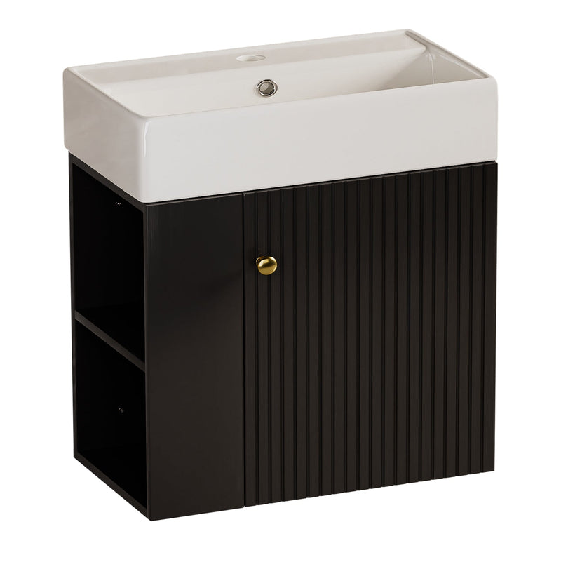 Yorbay hängender Waschtischunterschrank 55 cm mit Waschbecken - YB097-D083 - 23 - Yorbay.de