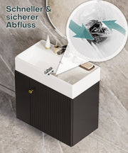 Yorbay hängender Waschtischunterschrank 55 cm mit Waschbecken - YB097-D083 - 28 - Yorbay.de