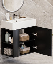 Yorbay hängender Waschtischunterschrank 55 cm mit Waschbecken - YB097-D083 - 29 - Yorbay.de