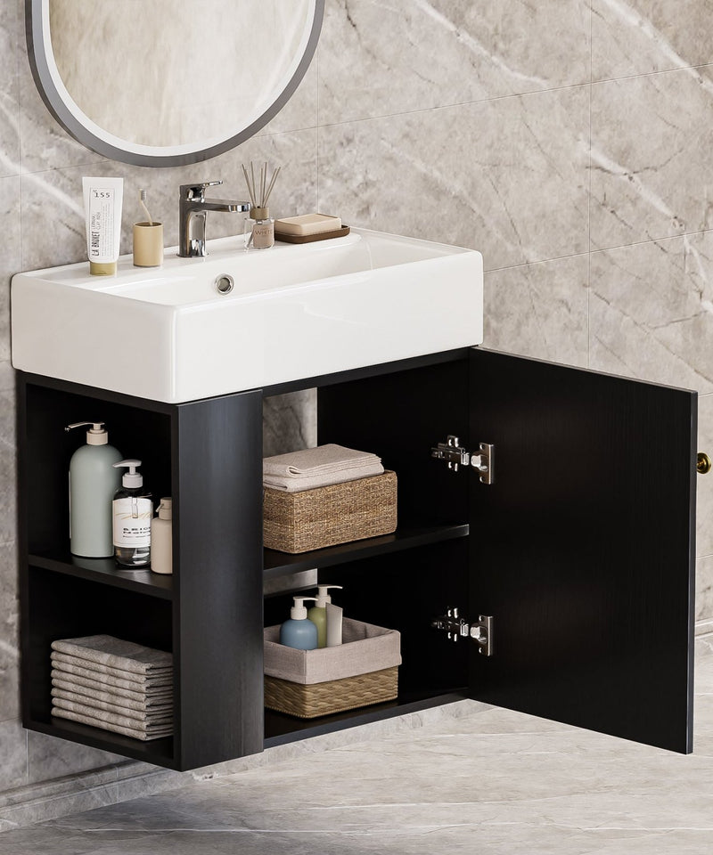 Yorbay hängender Waschtischunterschrank 55 cm mit Waschbecken - YB097-D083 - 29 - Yorbay.de