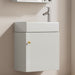 Hängender Waschtischunterschrank 46 cm mit Keramik - Waschbecken - YB - N656P240831K - 23 - Yorbay.de