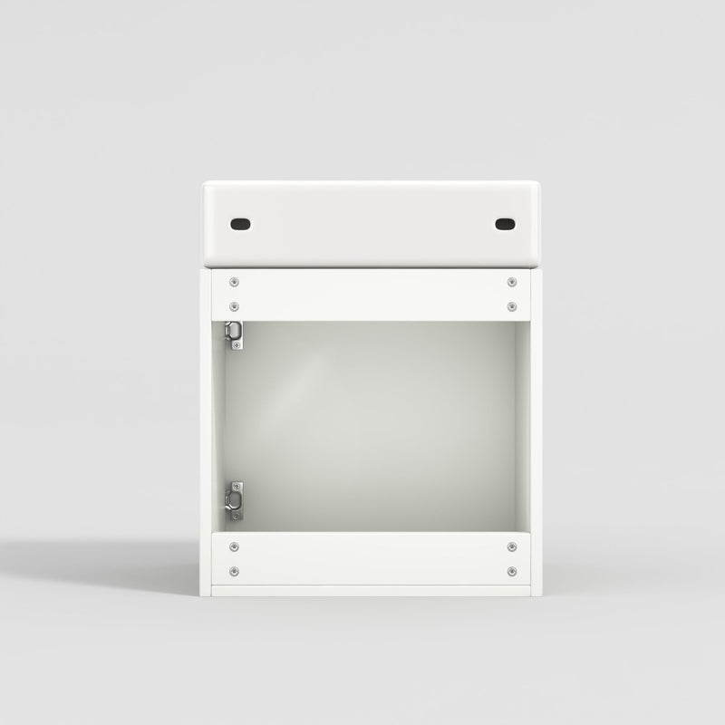 Hängender Waschtischunterschrank 46 cm mit Keramik - Waschbecken - YB - N656P240831K - 22 - Yorbay.de