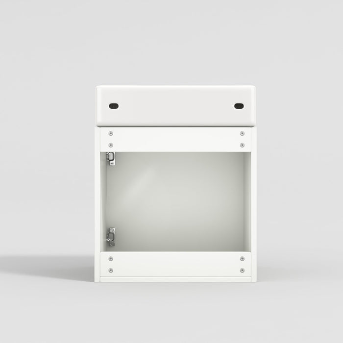 Hängender Waschtischunterschrank 46 cm mit Keramik - Waschbecken - YB - N656P240831K - 22 - Yorbay.de