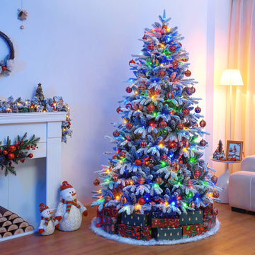 weihnachtsbaum künstlich bunt Künstlicher Weihnachtsbaum mit 10 Lichtmodi: Warmweiß & Buntlichter für  Weihnachtsdeko — Yorbay.de