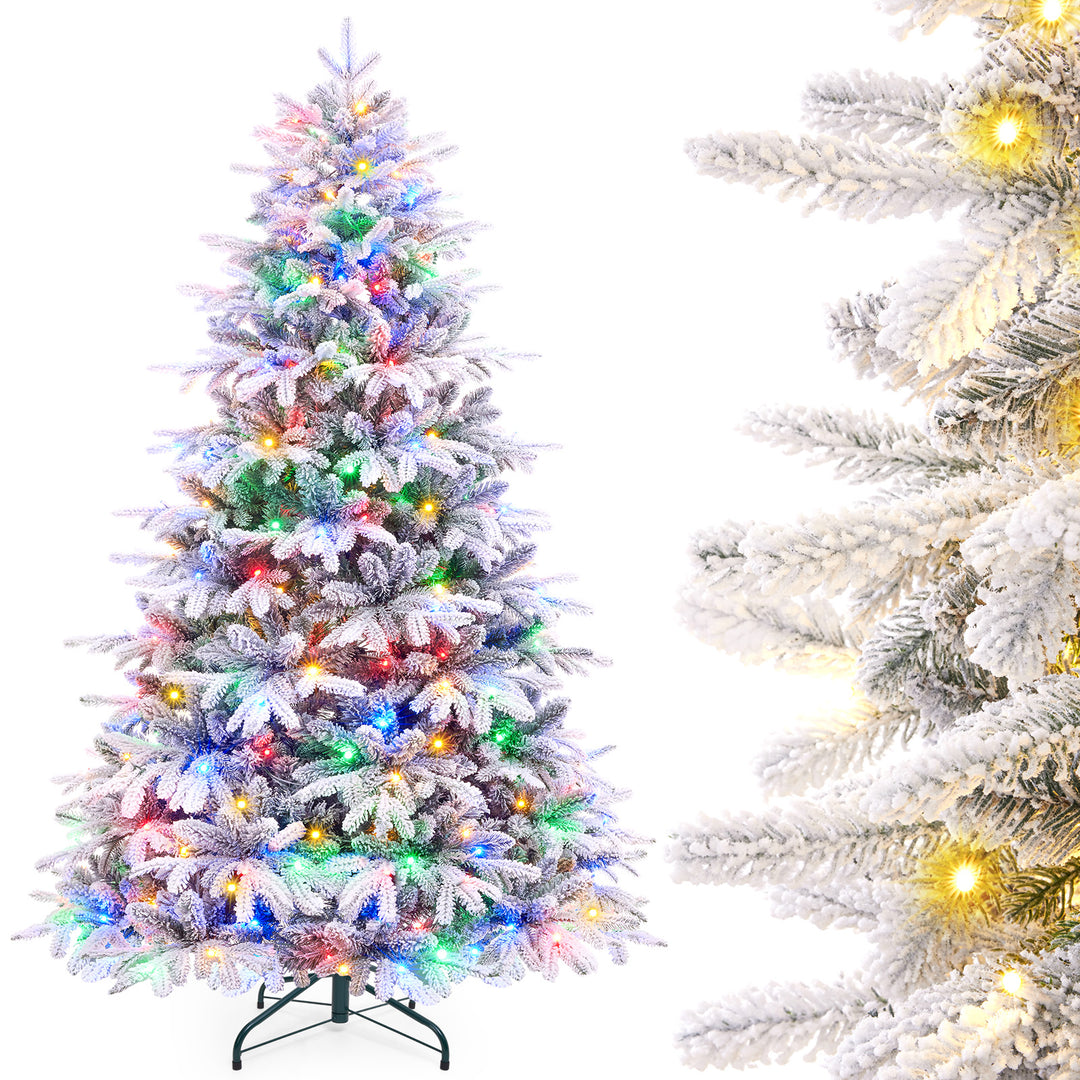 Künstlicher Weihnachtsbaum mit 10 Lichtmodi: Warmweiß & Buntlichter für  Weihnachtsdeko — Yorbay.de