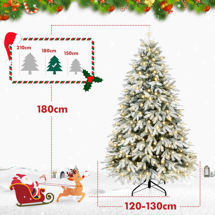 Yorbay künstlicher Weihnachtsbaum mit 10 Lichtmodi: Warmweiß & Buntlichter für Weihnachtsdeko - O042 - 5 - Yorbay.de