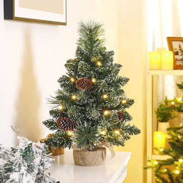 Mini-Weihnachtsbaum mit LED-Beleuchtung und Schnee, 40 cm / 70 cm —  Yorbay.de