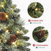 Yorbay Mini - Weihnachtsbaum mit LED - Beleuchtung und Schnee, 40 cm - O027A - 5 - Yorbay.de