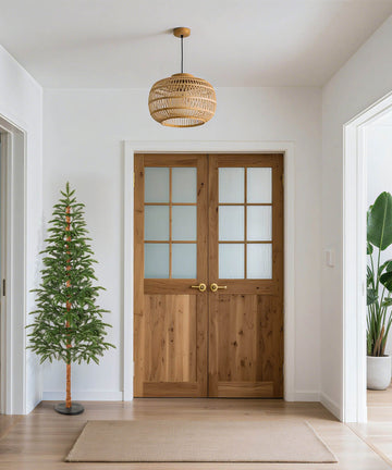 Knstlicher Weihnachtsbaum aus PE, flammhemmend, 180cm, schmal  Yorbay.de