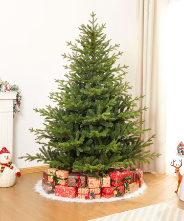Künstlicher Weihnachtsbaum aus PE & PVC mit Eisenständer, 150 / 180 / 210  cm — Yorbay.de