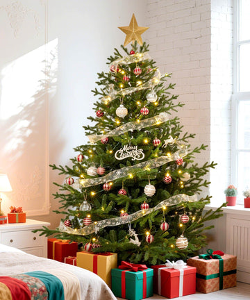 künstlicher weihnachtsbaumständer Künstlicher Weihnachtsbaum aus PE & PVC mit Eisenständer, 150 / 180 / 210  cm — Yorbay.de