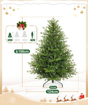 Yorbay künstlicher Weihnachtsbaum aus PE & PVC mit Eisenständer, 150 / 180 / 210 cm - O063 - 3 - Yorbay.de