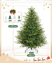 Yorbay künstlicher Weihnachtsbaum aus PE & PVC mit Eisenständer, 150 / 180 / 210 cm - O063 - 4 - Yorbay.de