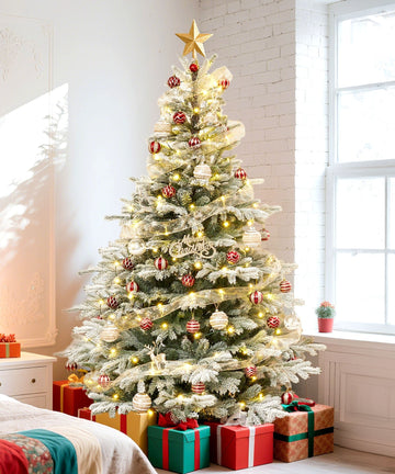 Künstlicher Weihnachtsbaum mit Schneebeflockung, 150 / 180 / 210 cm —  Yorbay.de