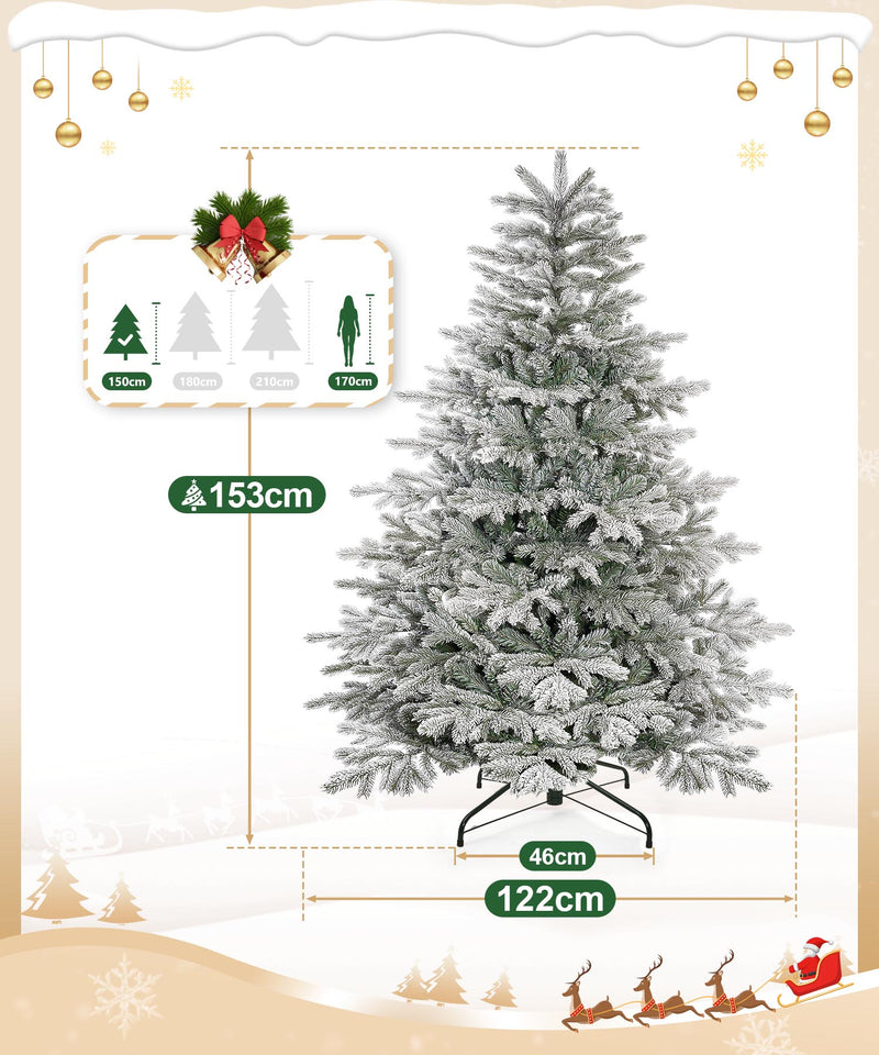 Yorbay künstlicher Weihnachtsbaum mit Schneebeflockung, 150 / 180 / 210 cm - O066 - 3 - Yorbay.de