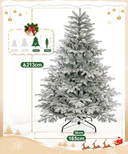Yorbay künstlicher Weihnachtsbaum mit Schneebeflockung, 150 / 180 / 210 cm - O066 - 5 - Yorbay.de