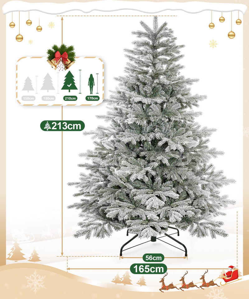 Yorbay künstlicher Weihnachtsbaum mit Schneebeflockung, 150 / 180 / 210 cm - O066 - 5 - Yorbay.de